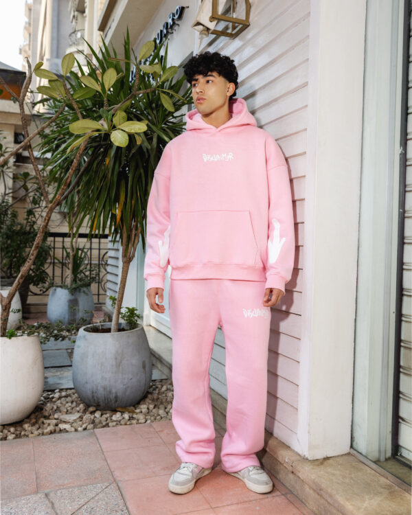 Pink Hoodie & Joggers Set – A Unique & Trendy Look